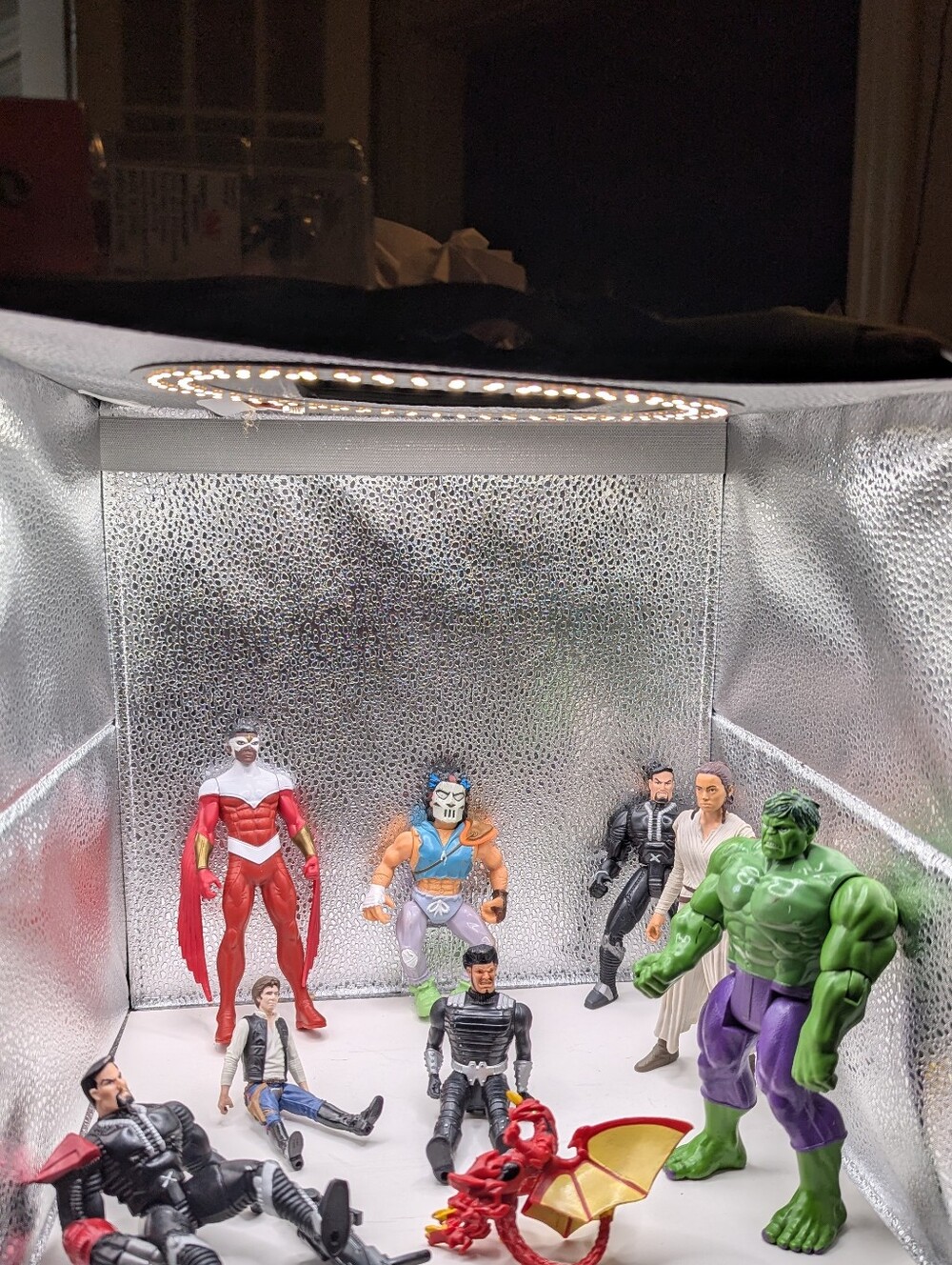 Action Figures Lot(Star Wars, Marvel, Cassy Jones,David Xanatos,Hulk